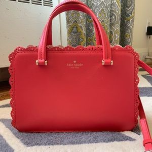 Kate Spade Perforated Lace Crossbody Satchel